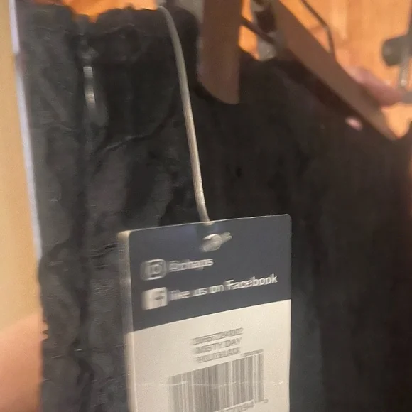 NWT Chaps Classic Black Pencil Midi Skirt, Floral Lace, Lined, size 6 - Picture 4 of 7